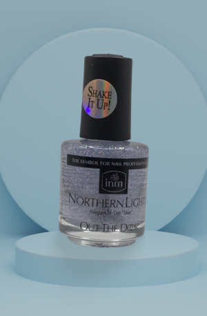 Sølv Glimmer Effect Top Coat 10ml - til neglelakker